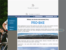 Tablet Screenshot of pro-bike.pl